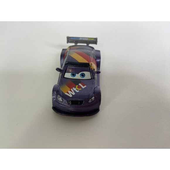 Disney Pixar Cars Max Schnell World Grand Prix Race Car Toy Vehicle Mattel - Picture 3 of 9
